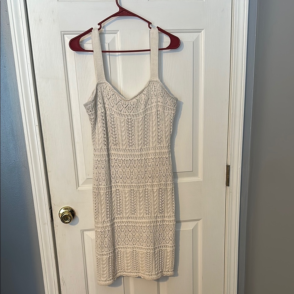 Taylor White Sundress Sleeveless Spaghetti Strap Mini